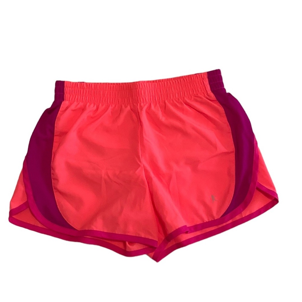 Danskin Now Athletic Shorts • Girls Size Large - Coral/Purple
